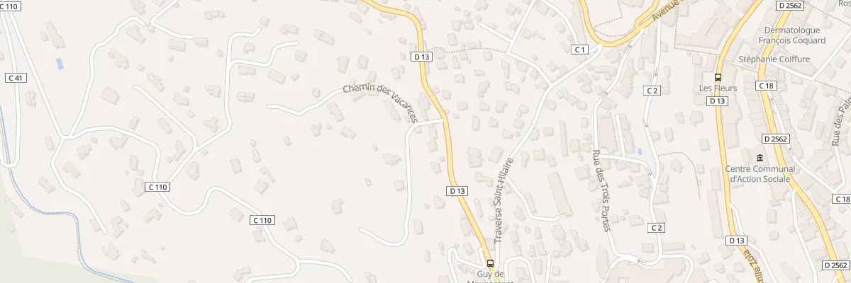 Plan du 15B Av Guy de Maupassant à Grasse