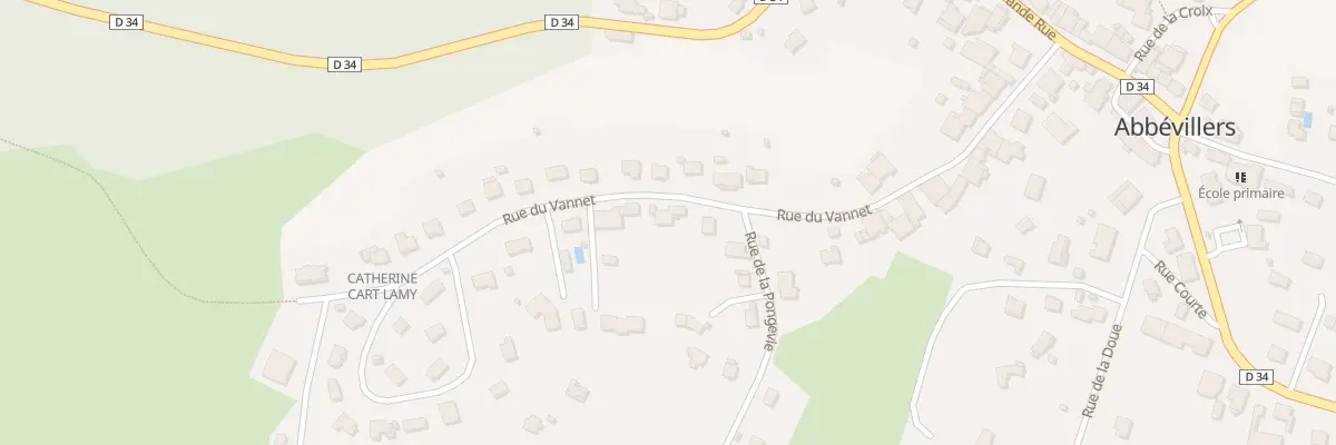 Plan du 23 Rue du Vannet à Abbévillers
