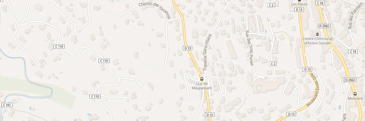 Plan du 7 Av Guy de Maupassant à Grasse