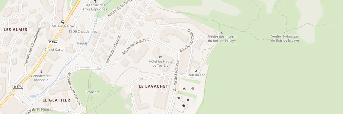 Plan du 531 Rte du Lavachet à Tignes