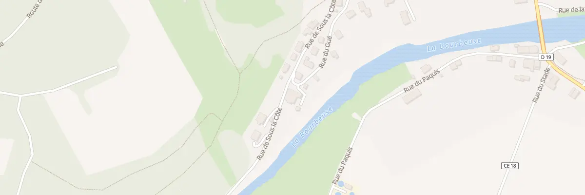 Plan du 7 Rue du Gué à Bourogne
