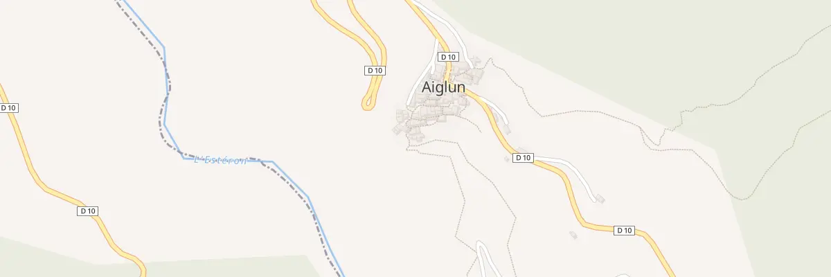 Plan du 10 Vc Ancien Chemin de l’Esteron à Aiglun
