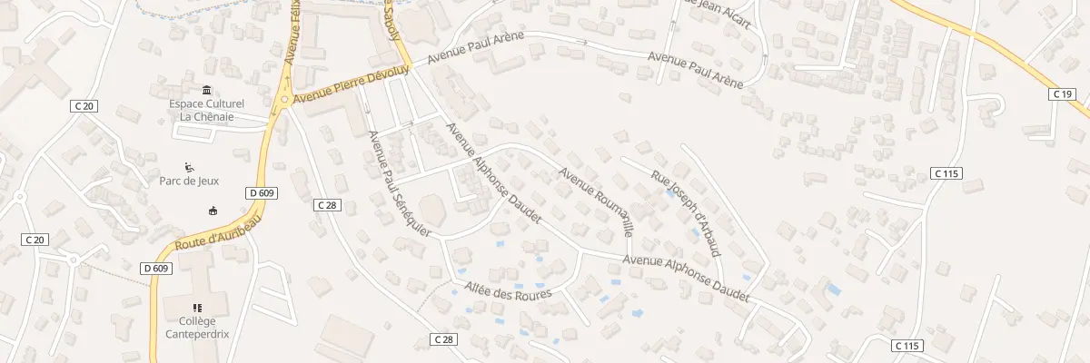 Plan du 6 Av Roumanille à Grasse