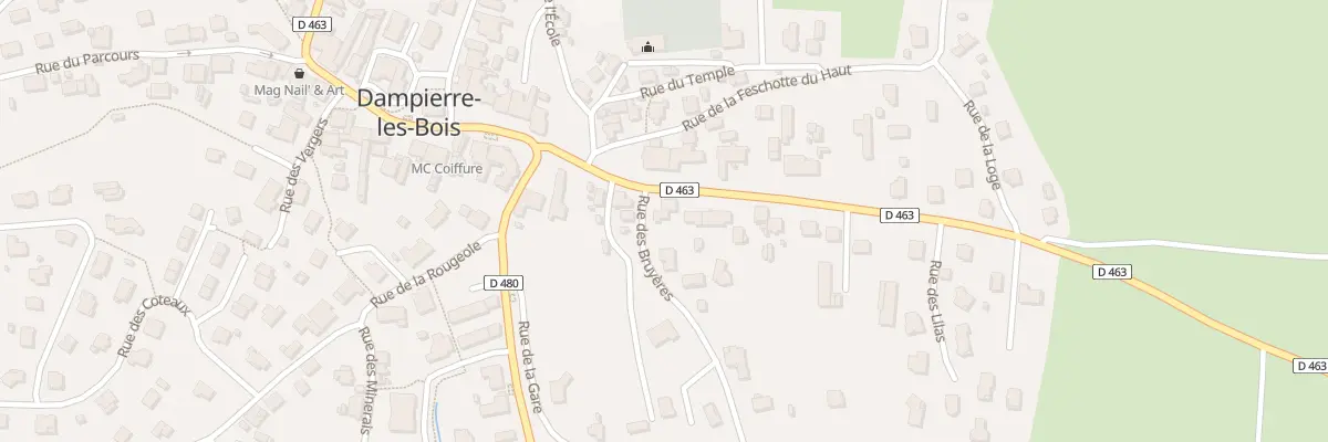 Plan du 14 Rue de Badevel à Dampierre-les-Bois