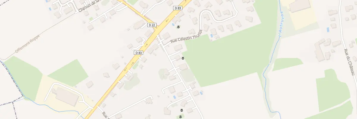 Plan du 7 Rte de Denney à Roppe