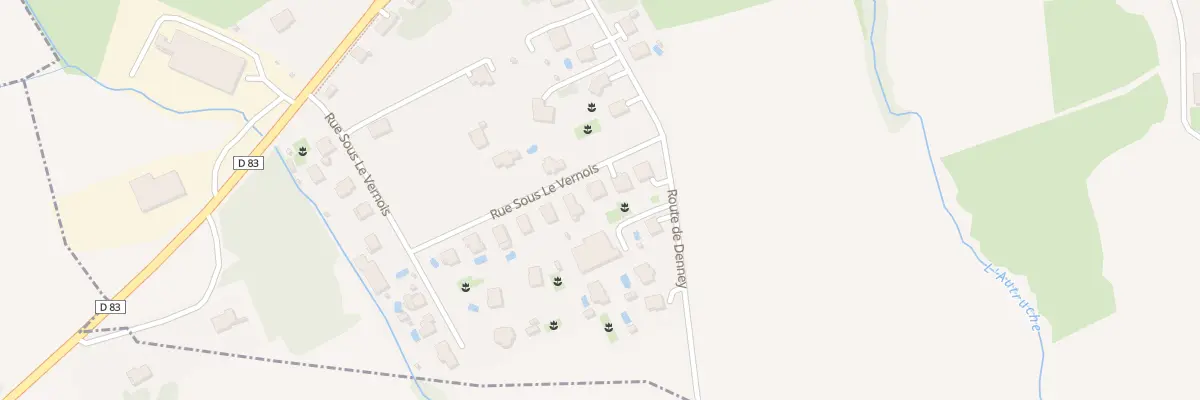 Plan du 28 Rue sous le Vernois à Roppe