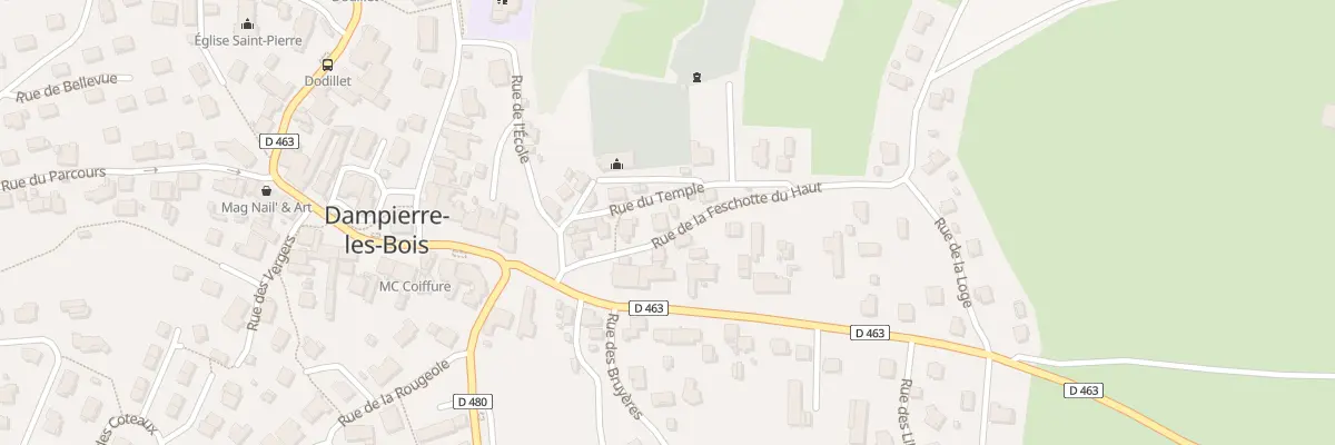 Plan du 9 Rue de la Feschotte du Haut à Dampierre-les-Bois