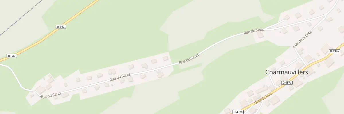 Plan du 25 Rue du Seud à Charmauvillers