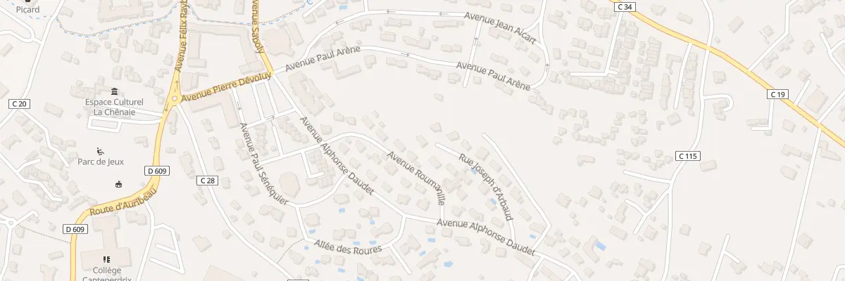 Plan du 15 Rue Joseph d’Arbaud à Grasse