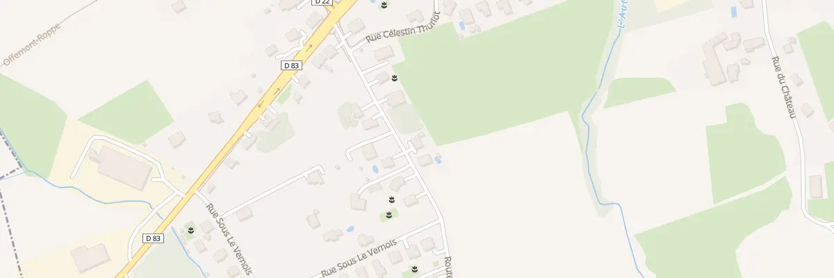 Plan du 11 Rte de Denney à Roppe