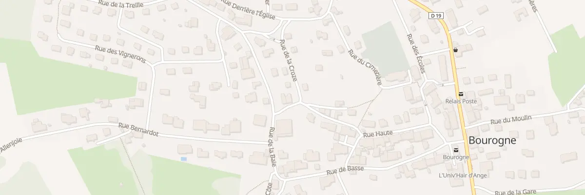 Plan du 10 Rue Traversière à Bourogne