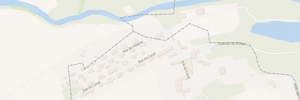 Plan du 6T Rue du Canal à Méziré