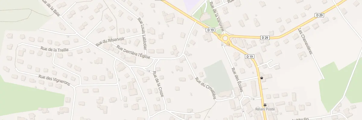 Plan du 2 Rue du Cimetière à Bourogne