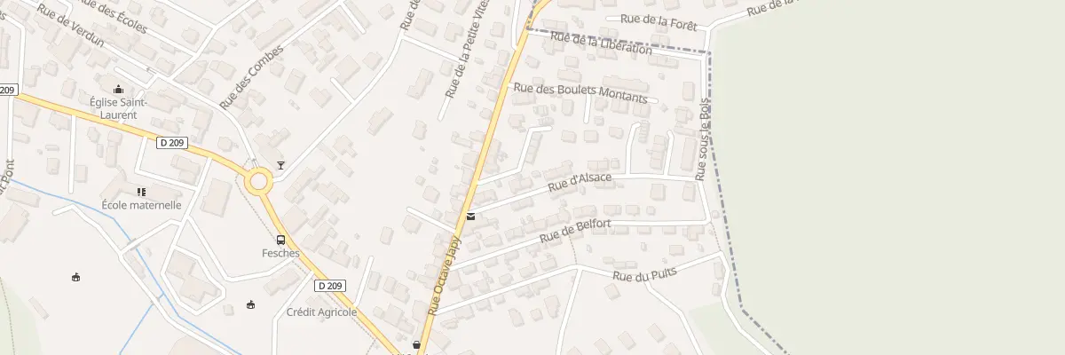 Plan du 7 Rue d’Alsace à Fesches-le-Châtel