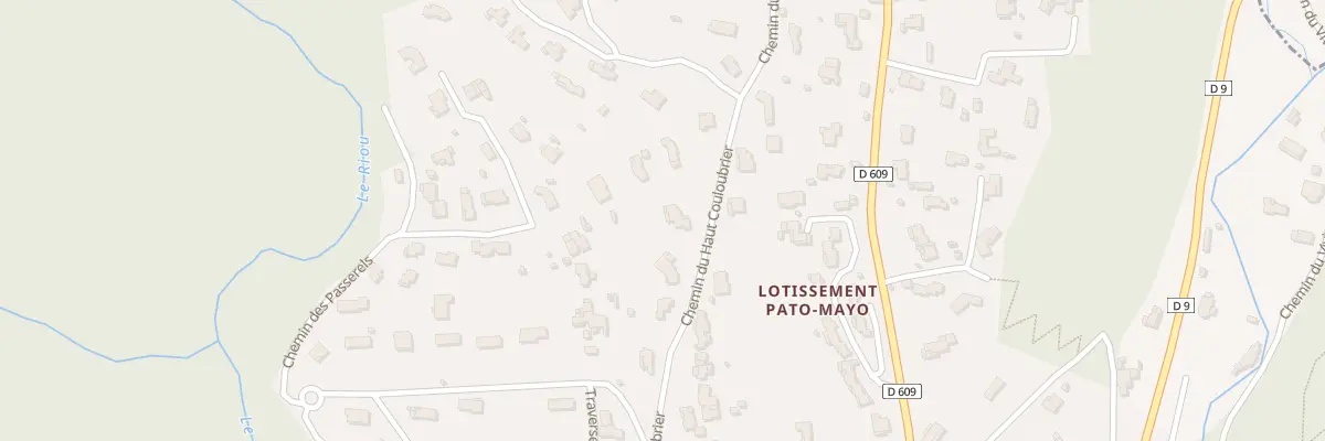 Plan du 597 Che du Haut Couloubrier à Auribeau-sur-Siagne