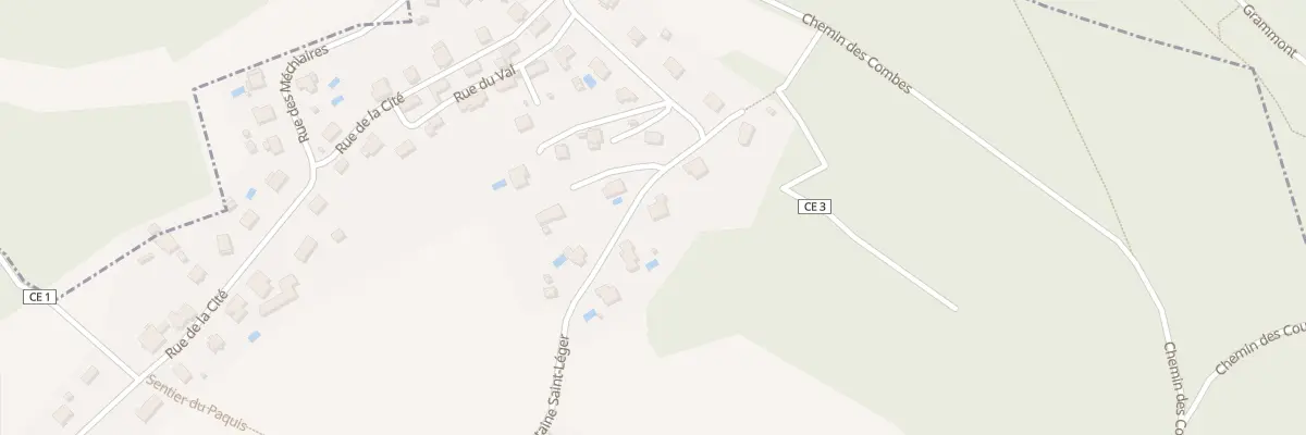 Plan du 6 Rue de la Fontaine St Leger à Montbouton