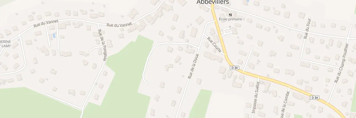 Plan du 8 Rue de la Doue à Abbévillers