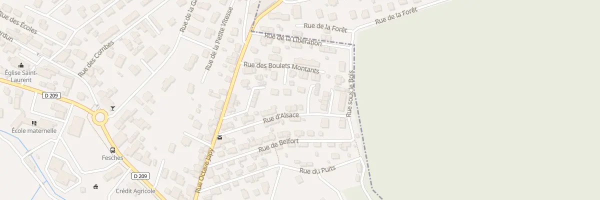 Plan du 17 Rue d’Alsace à Fesches-le-Châtel