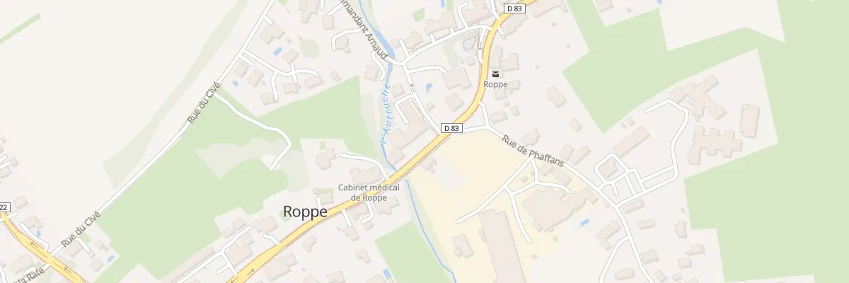 Plan du 1A Rue du Commandant Arnaud à Roppe