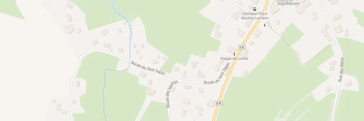Plan du 8 Rte du Noir Sapin à Gerbépal