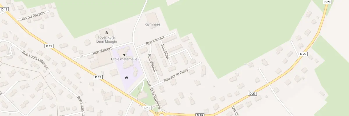 Plan du 10 Rue Bizet à Bourogne
