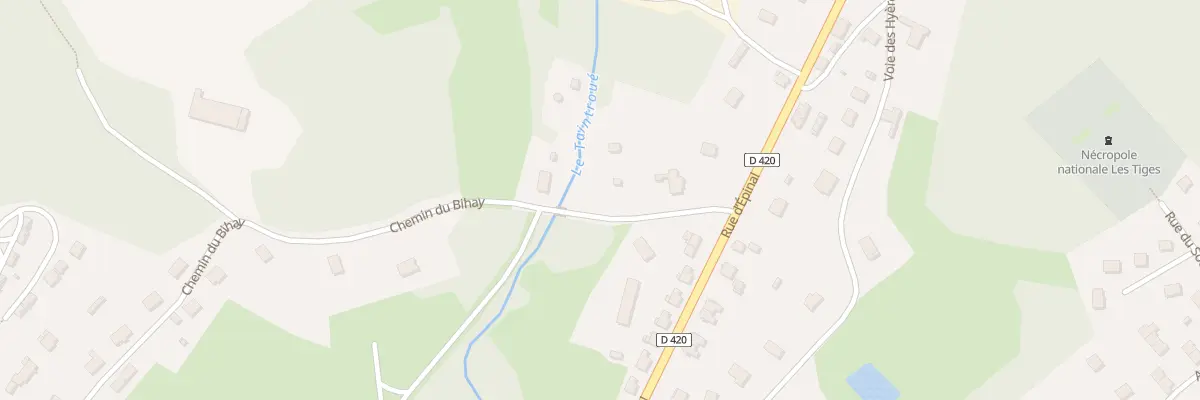 Plan du 8 Che du Bihay à Saint-Dié-des-Vosges