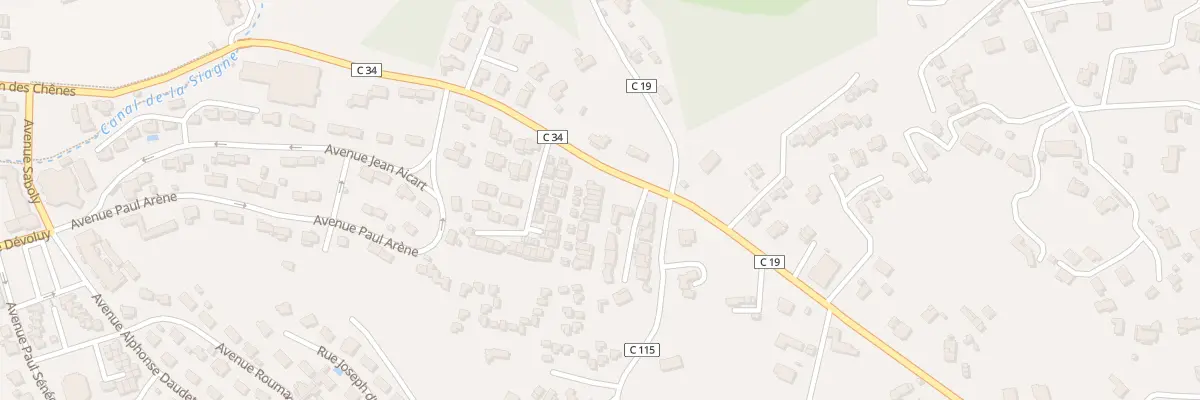 Plan du 64 Che des Chenes Saint Jacques à Grasse