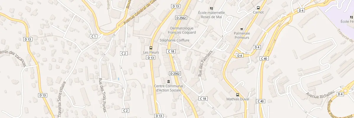Plan du 5 Av Sainte Lorette à Grasse