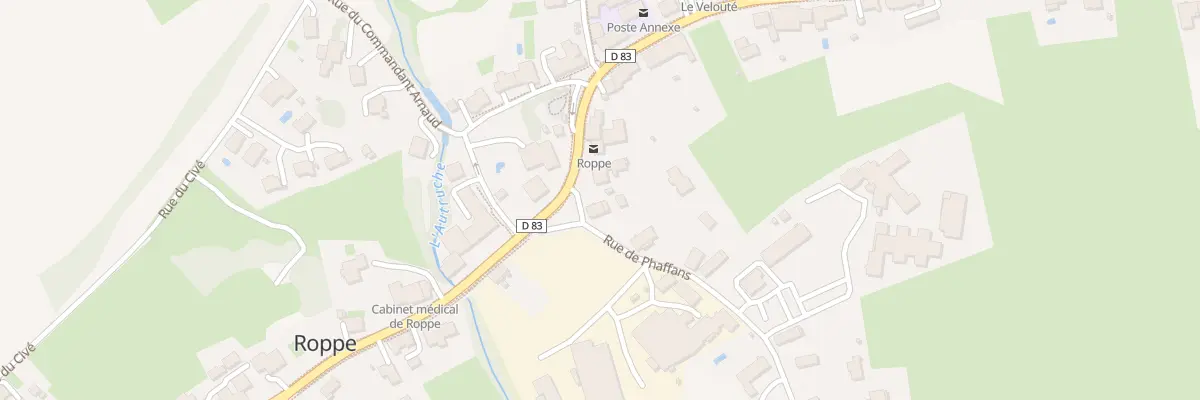 Plan du 1 Rue de Phaffans à Roppe