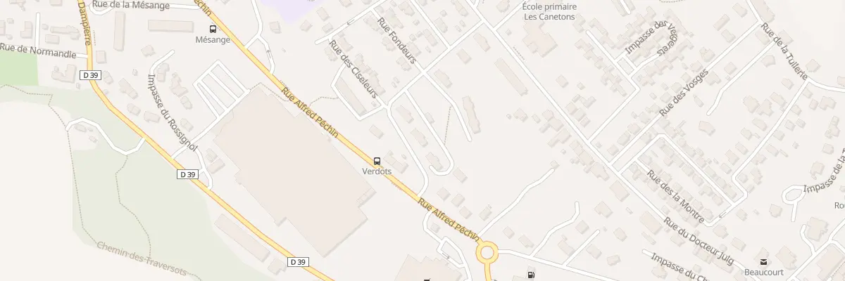 Plan du 4 Rue des Verdots à Beaucourt