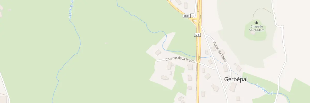 Plan du 5 Che de la Prairie à Gerbépal
