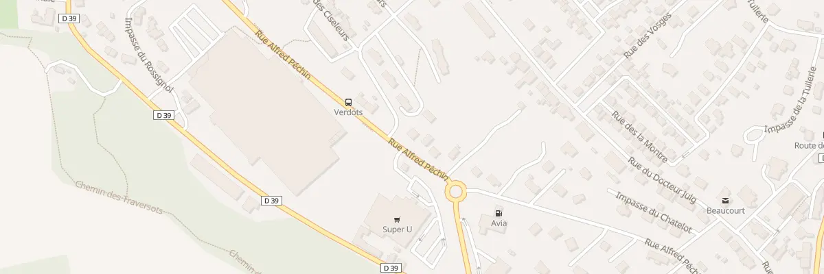 Plan du 20 Rue Alfred Péchin à Beaucourt