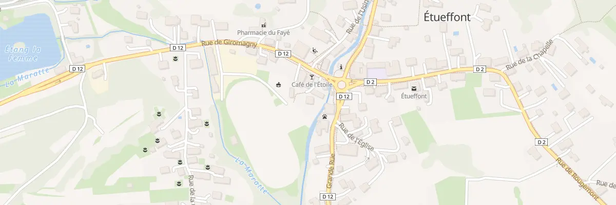 Plan du 3 Rue de Giromagny à Étueffont