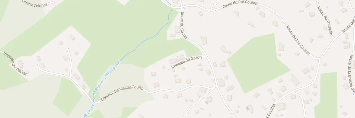 Plan du 92 Imp du Gazon à Xonrupt-Longemer