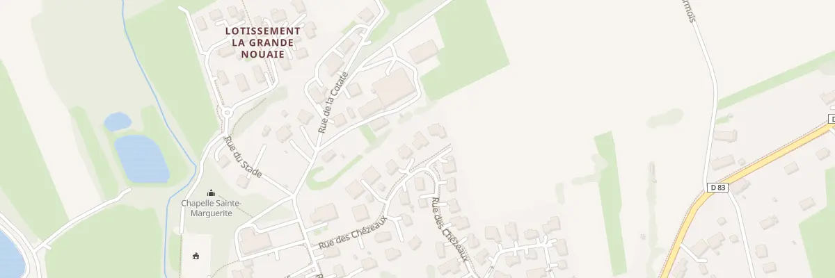Plan du 54 Rue des Chezeaux à Roppe