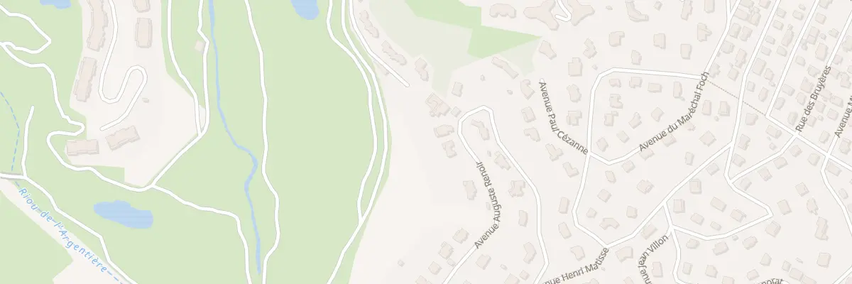 Plan du 1600 Av Auguste Renoir à Mandelieu-la-Napoule