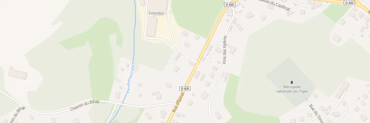 Plan du 74 Rue d’Epinal à Saint-Dié-des-Vosges