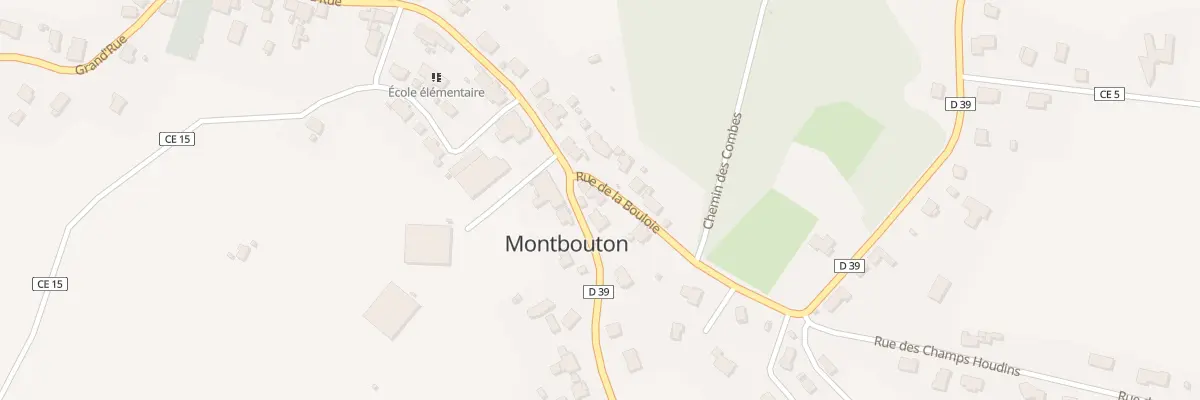 Plan du 2 Rue de la Boulois à Montbouton