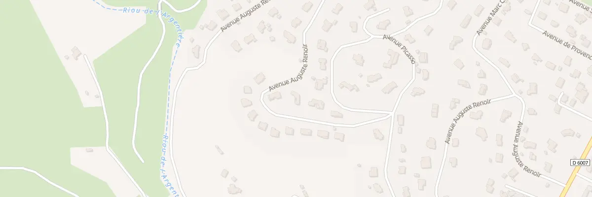 Plan du 1082 Av Auguste Renoir à Mandelieu-la-Napoule