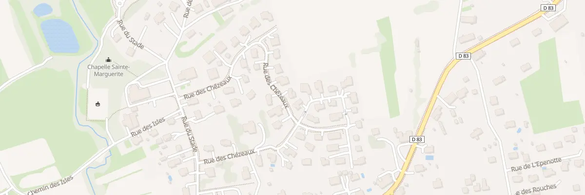 Plan du 42 Rue des Chezeaux à Roppe