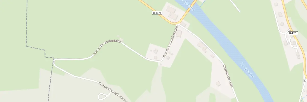 Plan du 4 Rue de Courtefontaine à Vaufrey