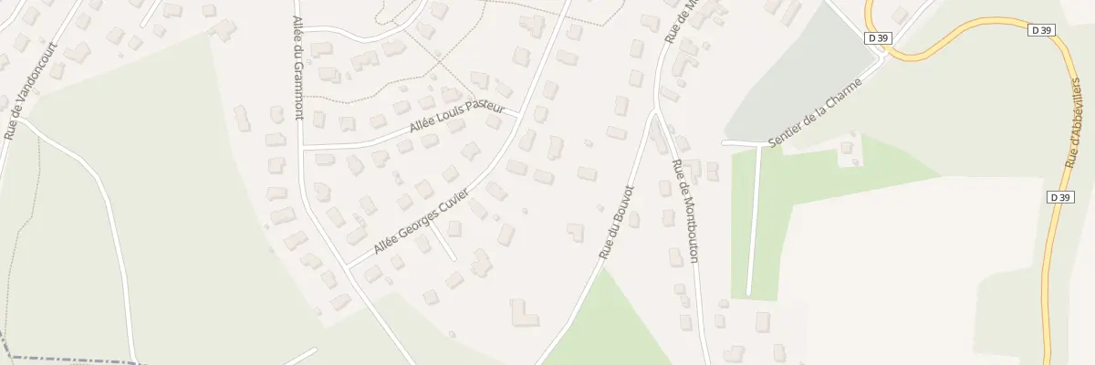 Plan du 6T Rue du Bouvot à Beaucourt