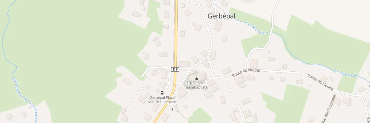 Plan du 1 Rue de l’Eglise à Gerbépal