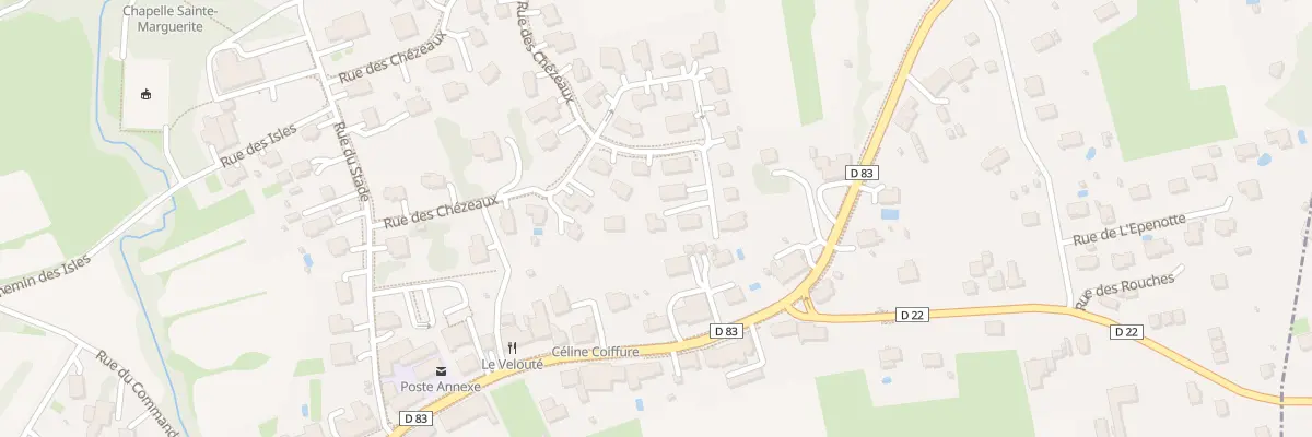 Plan du 20T Rue des Chezeaux à Roppe