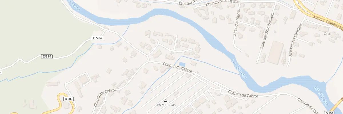 Plan du 520 Che de Cabrol à Pégomas