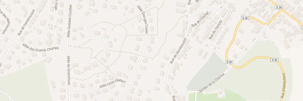 Plan du 34 All Georges Cuvier à Beaucourt