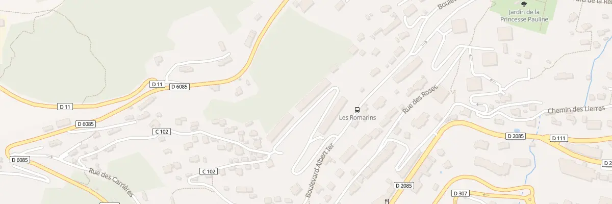 Plan du 9 Bd Albert 1er à Grasse