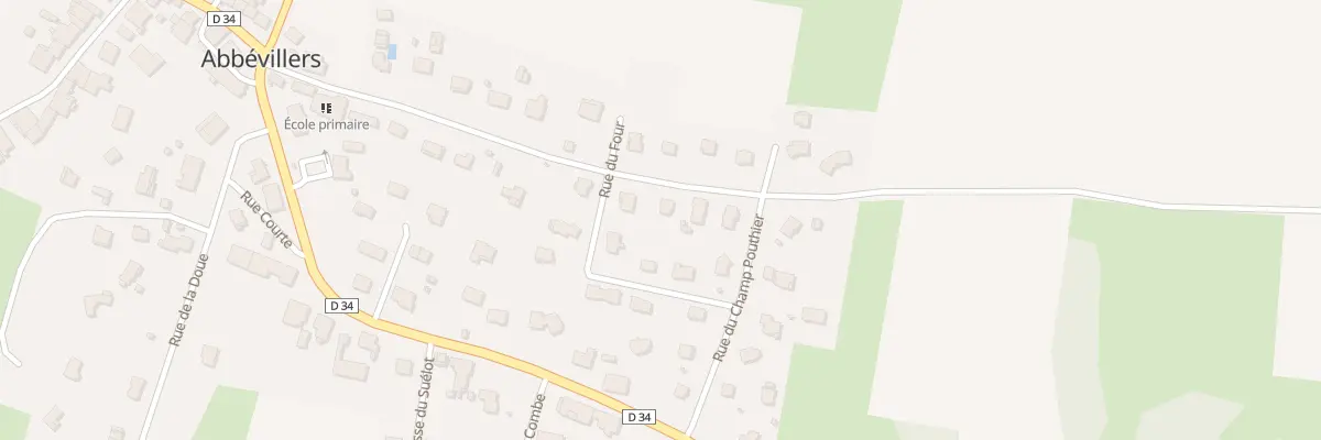Plan du 14 Rue de la Tuilerie à Abbévillers