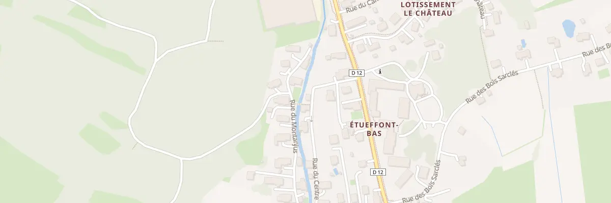 Plan du 2 Rue du Centre à Étueffont