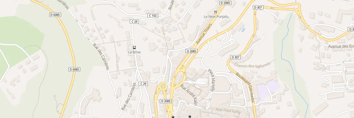 Plan du 3 Av Thiers à Grasse